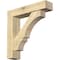 Ekena Millwork Balboa Block Rough Sawn Bracket w/ Offset Brace, Douglas Fir, 6"W x 26"D x 26"H BKT0604X26X26BOA05RDF - alternate 1